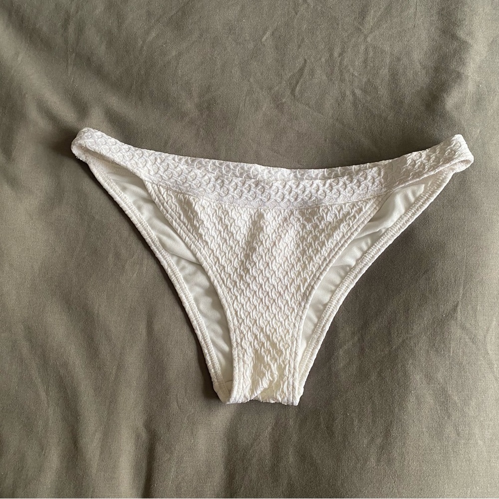 White bikini bottom
